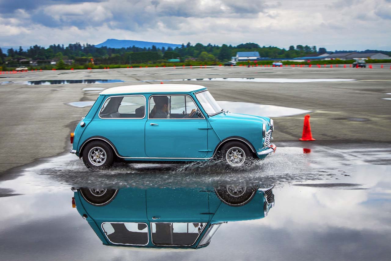 If the Beetle changed the game for what a people's car could be, then the BMC Mini showed us what it was going to be. Compact, yet spacious, with a front-engine, front-wheel-drive layout, it was the forerunner of the modern runabout. It also beat up on plenty of larger vehicles with a combination of nimble handling and excellent front-wheel-drive grip. The Cooper versions were particularly successful at rallying, dashing through the snow like an eager Corgi puppy.