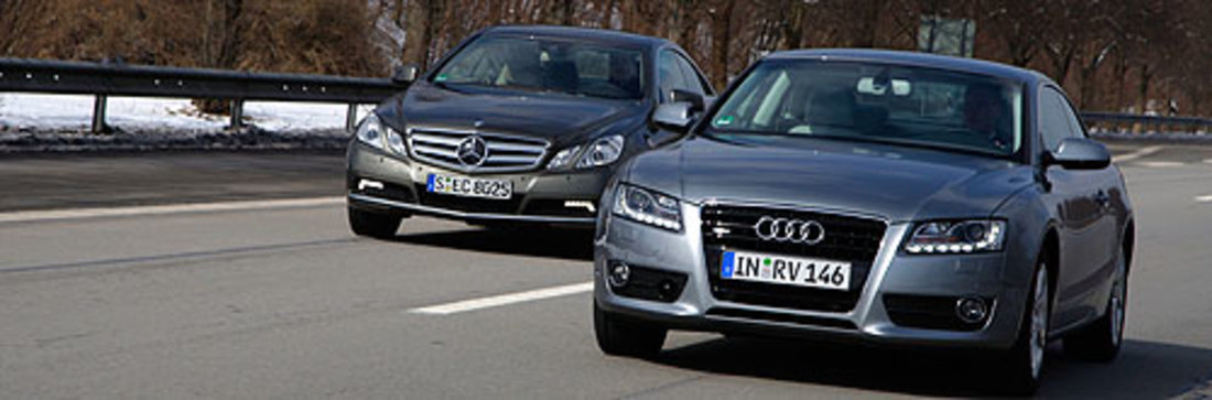 Vergleichstest: Audi A5 Coupé vs. Mercedes E-Klasse Coupé – Aber schön war es doch