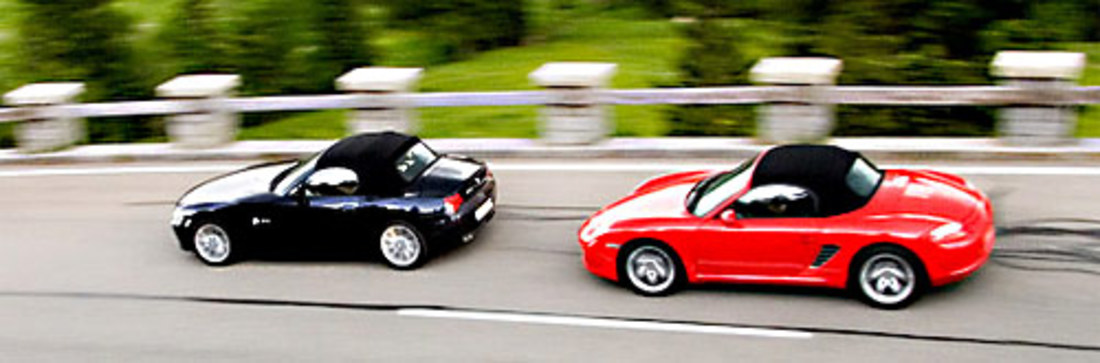 Test comparatif: Porsche Boxster contre BMW Z4 3.0si – La joie des amateurs de soleil