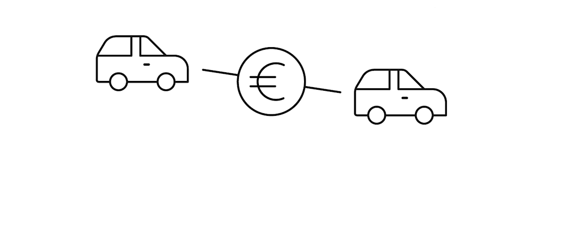 Inzahlungnahme Schritt vier - Auf den Verkaufspreis für das alte Auto als Anzahlung für das neue Fahrzeug einigen Inzahlungnahme Schritt vier - Auf den Verkaufspreis für das alte Auto als Anzahlung für das neue Fahrzeug einigen