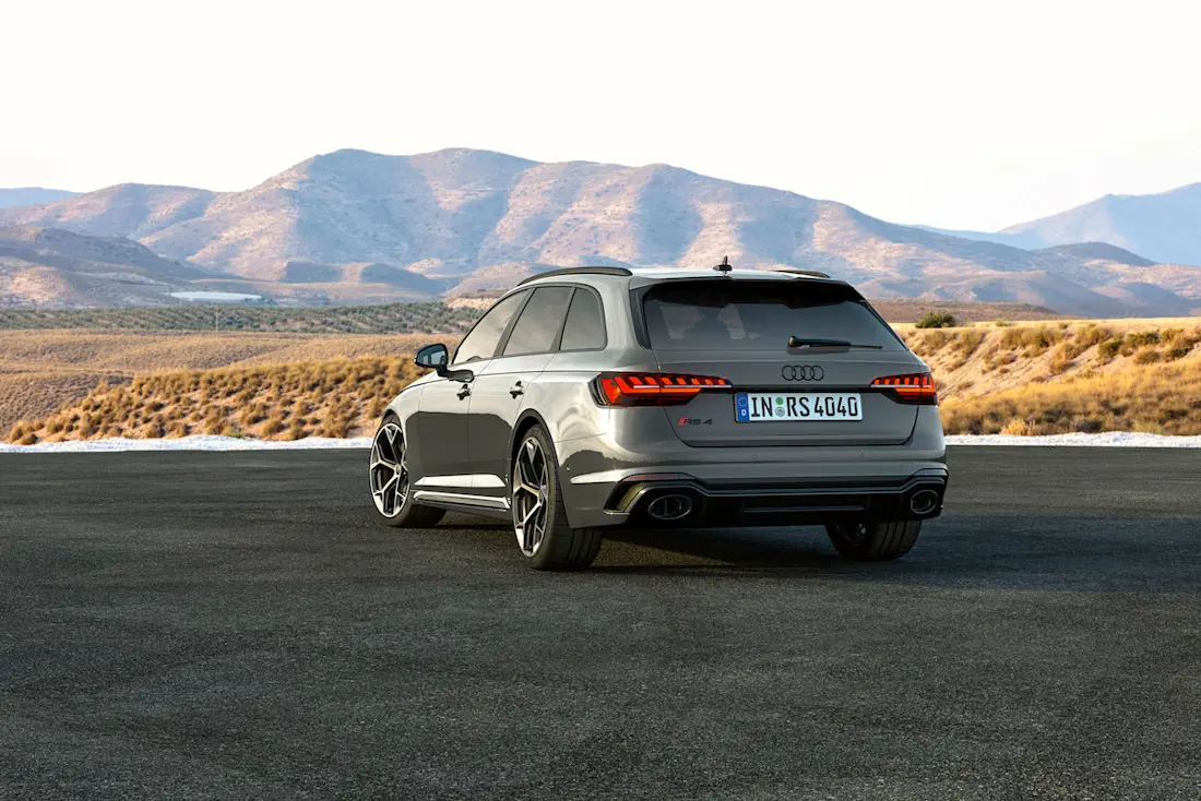 Audi RS 4 Competition Plus (2023) static, rear view Audi RS 4 Competition Plus (2023) static, rear view