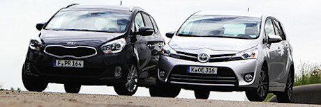 Vergleichstest: Toyota Verso vs. Kia Carens – Asia-Packer