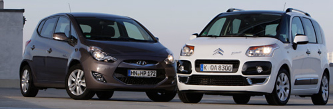 Comparativa: Hyundai ix20 vs. Citroën C3 Picasso – En poco más de cuatro metros