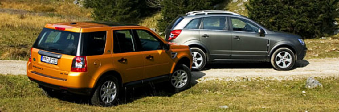 Vergleichstest: Opel Antara vs. Land Rover Freelander – Stadt, Land, Fluß