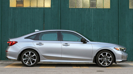 2025 Toyota Prius vs Honda Civic Hybrid Comparison Test Body Image