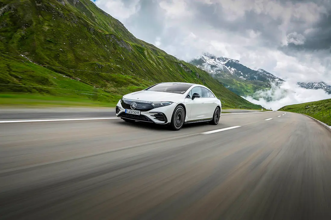 AS24 Mercedes EQS 2021 rijdend voor AS24 Mercedes EQS 2021 rijdend voor
