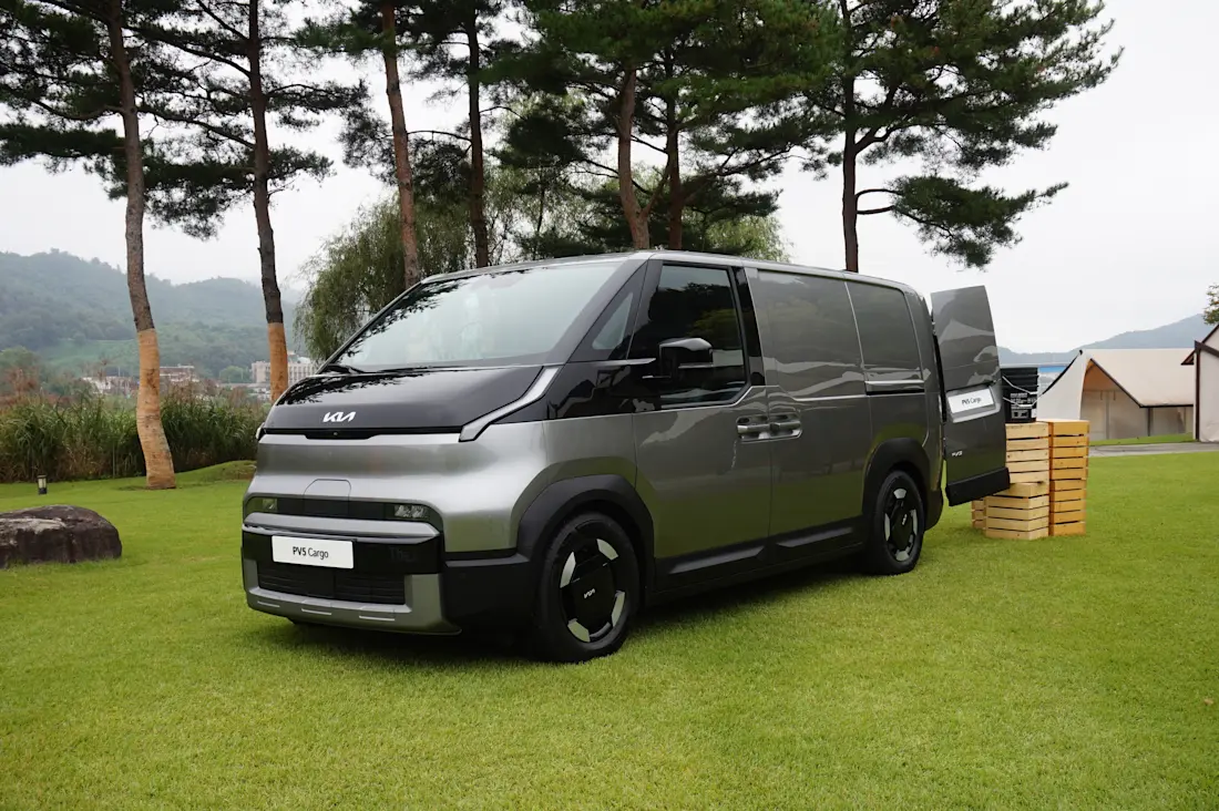 2026 Kia PV5 Preview and First Drive: New EV Cargo Van Focuses on Flexibility and Practicality Image