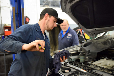 Editorial 04 jp oil change at a mechanic