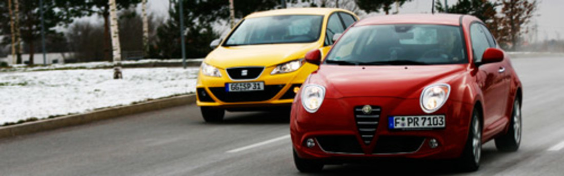 Test comparatif: Alfa Mito Multiair vs. Seat Ibiza FR – Rapides et économes?