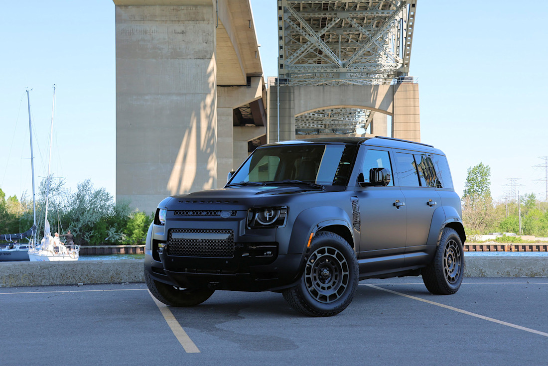 2026 Land Rover Defender Octa Review - Exterior - Front 3Q Bridge.jpg