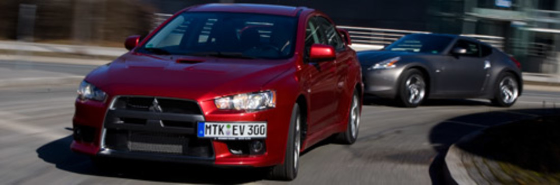 Vergleichstest: Nissan 370Z vs. Mitsubishi Lancer Evo X – Verschieden und doch so gleich
