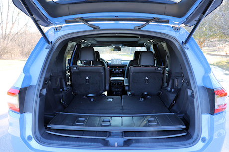 Editorial 2024 honda pilot review interior trunk seats down
