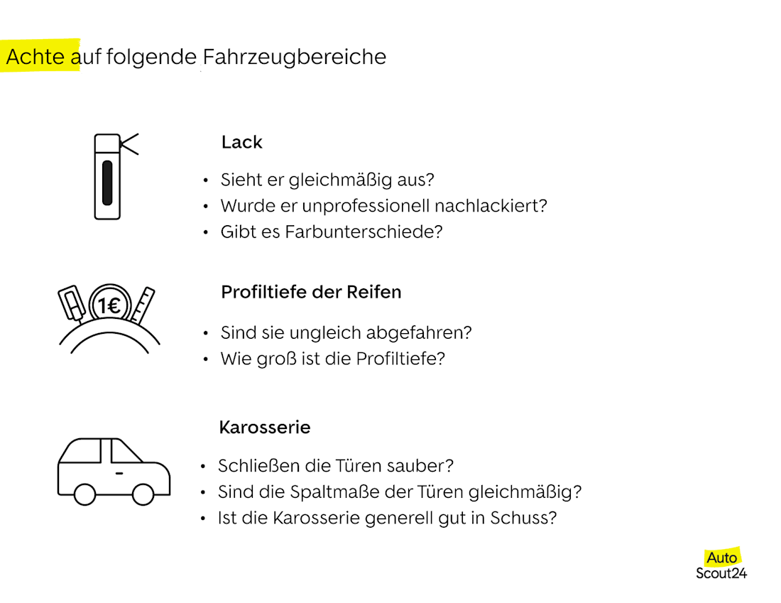 ein Unfallauto erkennen