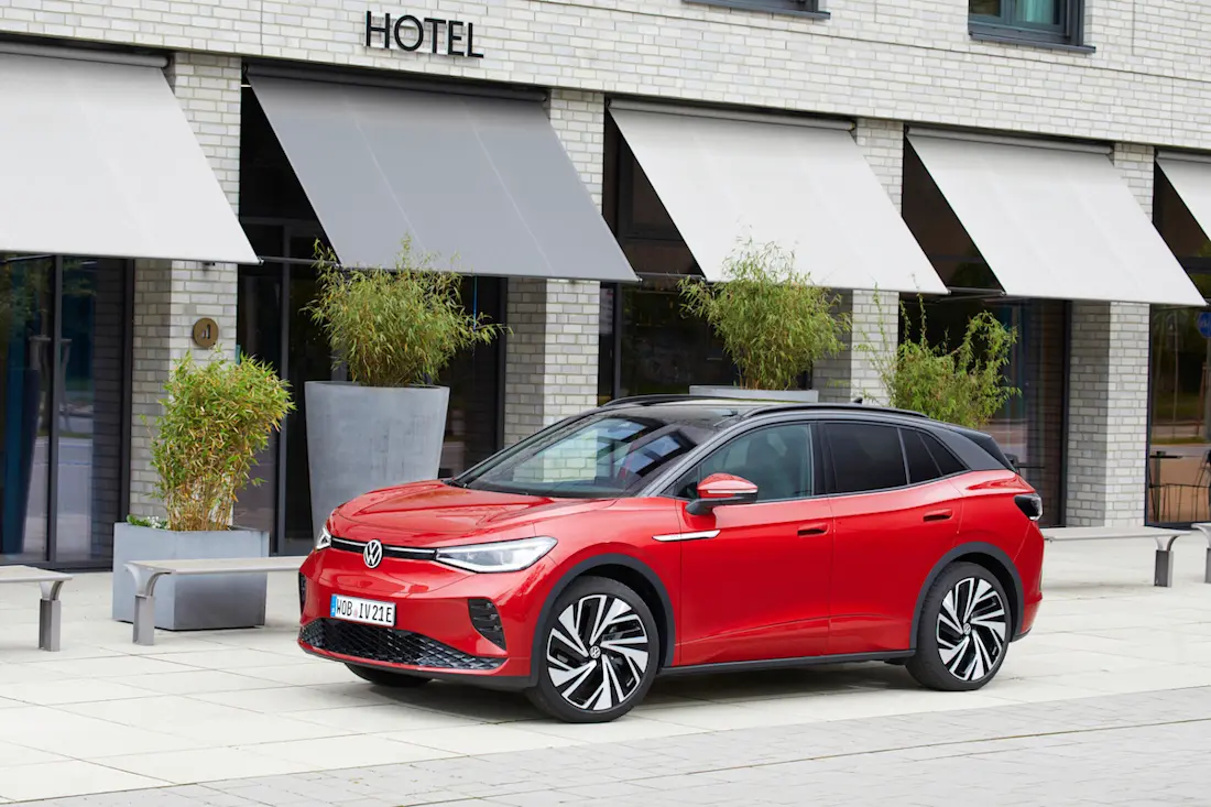 Volkswagen ID.4 GTX (2022) statisch, vooraanzicht Volkswagen ID.4 GTX (2022) statisch, vooraanzicht