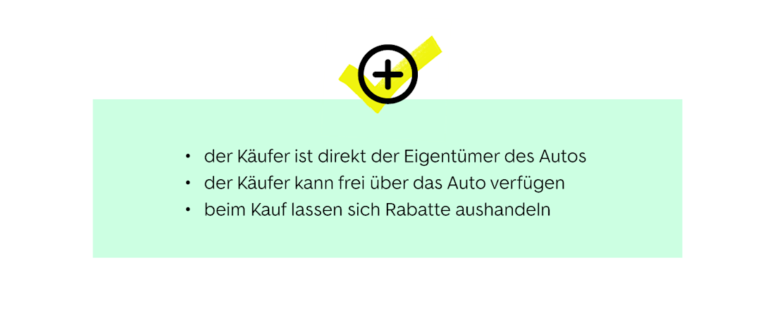 Vorteile des Autokaufs