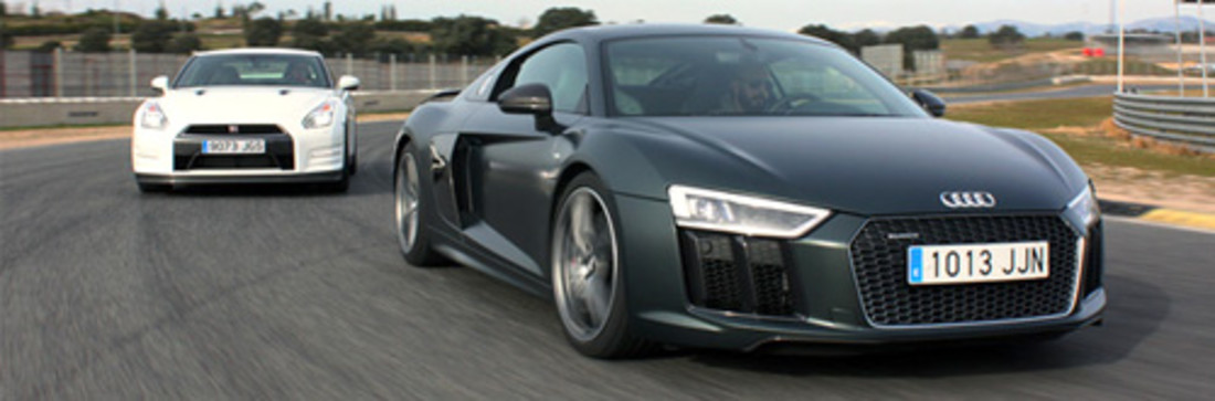 Comparativa: Audi R8 V10 Plus vs Nissan GTR Track Edition – La bella y la bestia