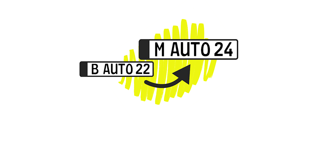 Das Nummernschild wechseln Das Nummernschild wechseln