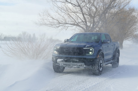 Le Ford Ranger Raptor soumis à une tempête hivernale Image
