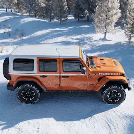 Et de deux : Jeep dévoile une autre édition spéciale du Wrangler pour 2026, le Whitecap Body Image