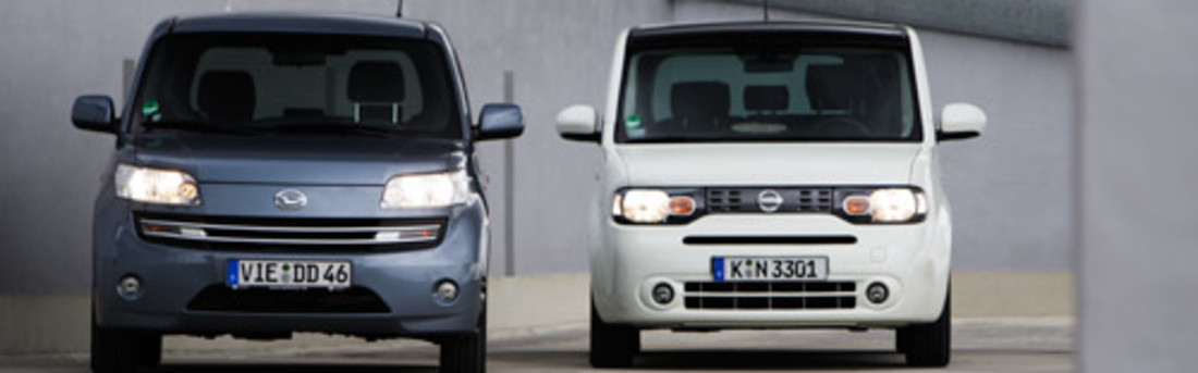 Test comparatif: Daihatsu Materia vs. Nissan Cube – Décalées