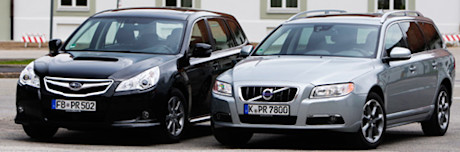 Vergleichstest: Subaru Legacy 2.0 D vs. Volvo V70 D4 – Der Tänzer und die Trutzburg