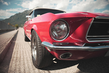 Red car