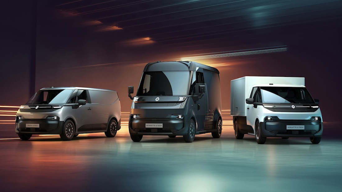 Les nouveaux Renault Trafic, Estafette et Goelette se contentent de l’électricité