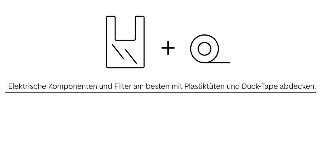 So wird die Motorwäsche richtig ausgeführt – Schritt Fünf