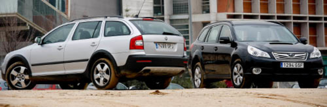 Comparativa: Skoda Combi Scout 2.0 TDI Vs. Subaru Outback 2.0 Boxer Diesel – Tipos duros