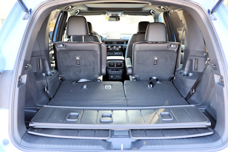 Editorial 2024 honda pilot review interior trunk seats down 2