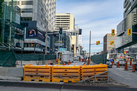 Editorial eglinton ave construction getty