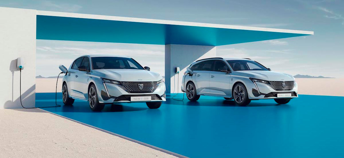 Les Peugeot e-308 et e-308 SW passent complètement à l'électricité
