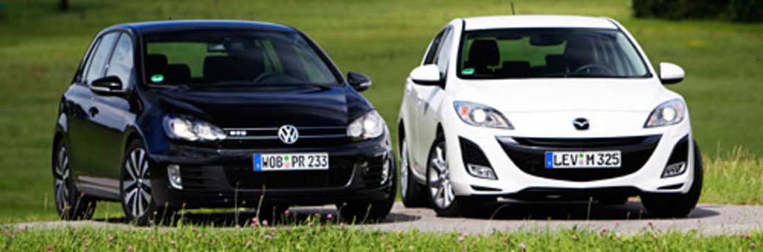 Vergleichstest: VW Golf GTD vs. Mazda 3 2.2 l MZR-CD – Nicht zwingend immer Golf