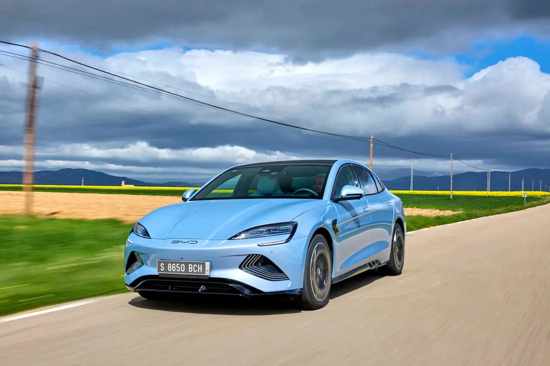 BYD Seal (2023) dynamic, front view BYD Seal (2023) dynamic, front view