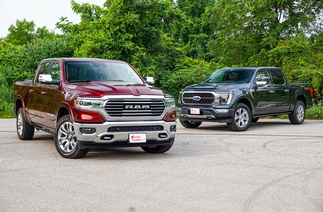 Editorial 2021 ford f 150 platinum vs 2021 ram 1500 limited longhorn 01 di