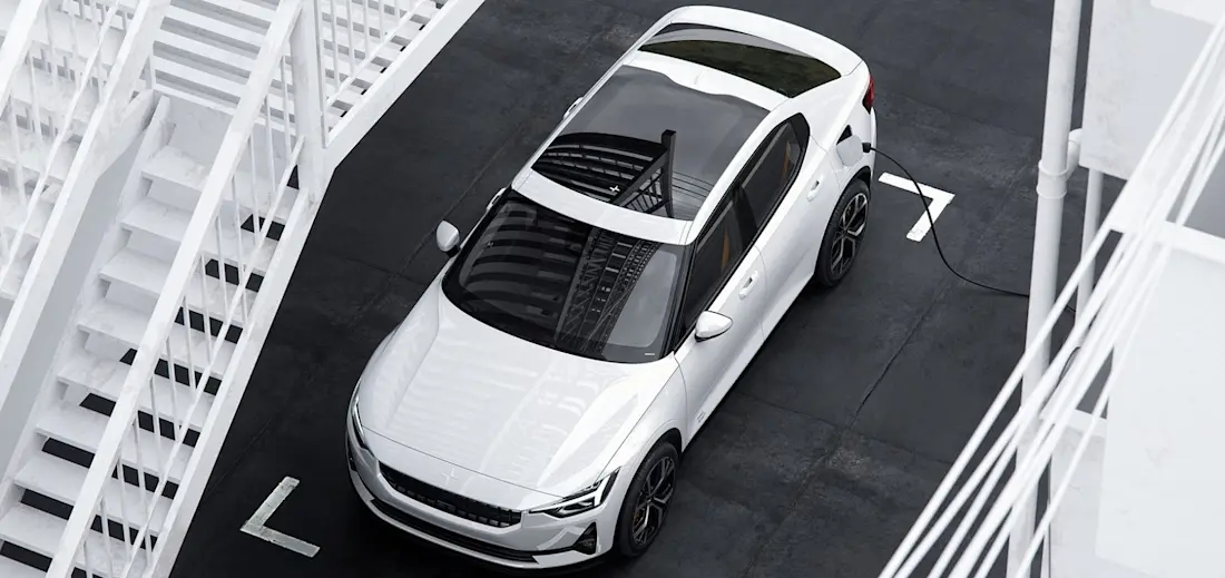  Schwedisch-chinesische Co-Produktion: Der Polestar 2 ist hinsichtlich Verbrauch eine günstige Mittelklasse-Limousine.