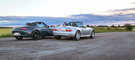 Editorial 2021 mazda mx 5 vs 2000 bmw m roadster 06 jw