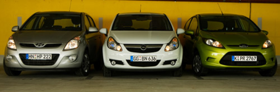 Vergleichstest: Ford Fiesta vs. Hyundai i20 vs. Opel Corsa – Abwrack-Spezl