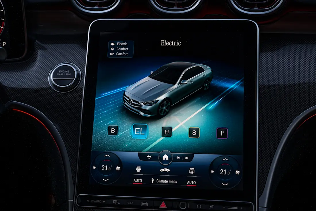 Mercedes C 300 e (2022) rijmodi Mercedes C 300 e (2022) rijmodi