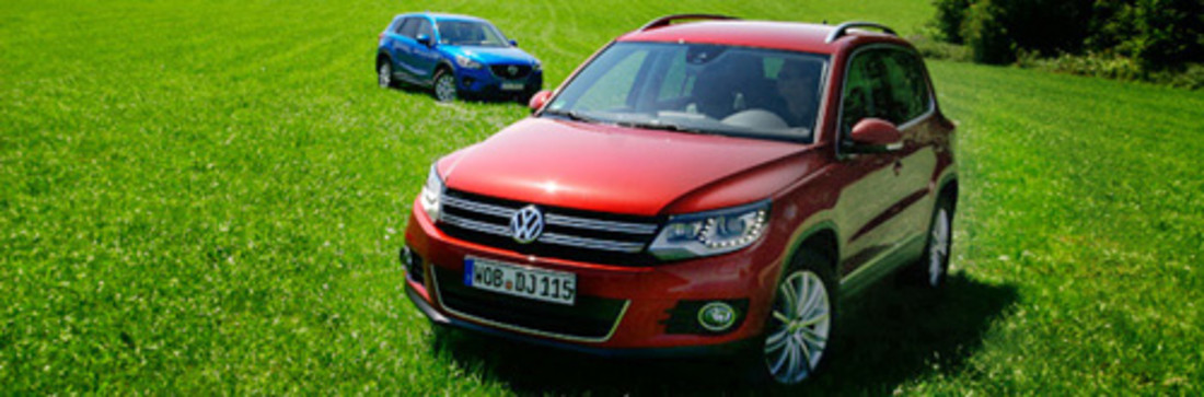 Vergleichstest: Mazda CX-5 vs. VW Tiguan – Revolutionär trifft Routinier