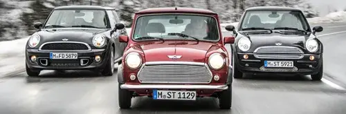 Vergleichstest: Drei Generationen Mini – 3 Autos, 2 Welten