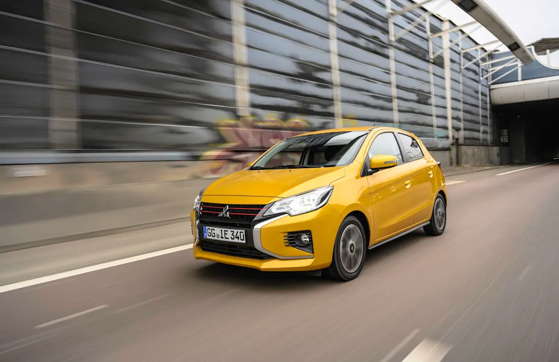 Auch der Mitsubishi Space Star kratzt als Neuwagen an der 10.000-Euro-Marke und ist damit eines der günstigsten Autos auf dem Markt.  Auch der Mitsubishi Space Star kratzt als Neuwagen an der 10.000-Euro-Marke und ist damit eines der günstigsten Autos auf dem Markt.