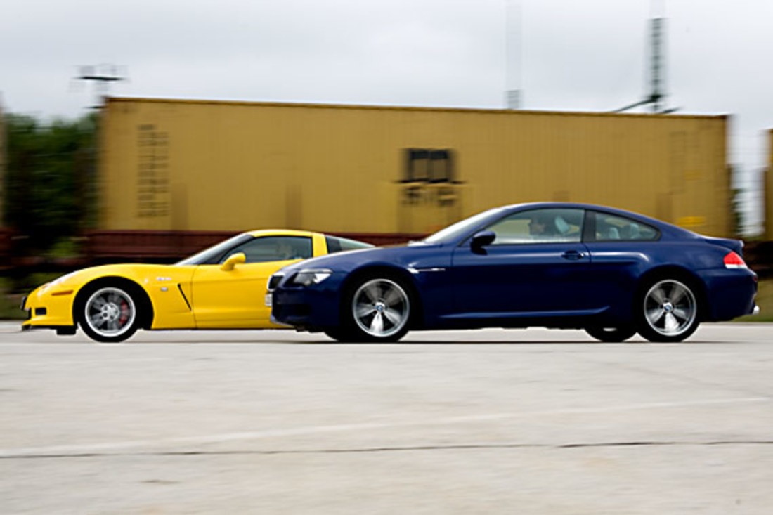 Test comparatif: BMW M6 vs. Corvette Z06 – Außerirdische