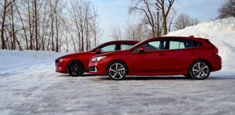 Mazda3 Sport AWD contre Subaru Impreza 2020 : match comparatif Image