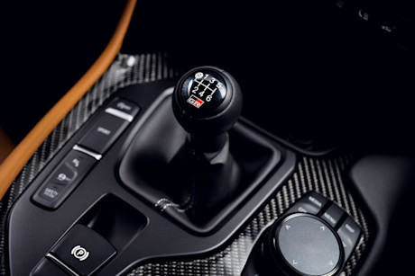 Toyota GR Supra (2022) versnellingsbak detail