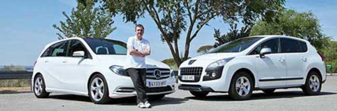 Comparativa: Mercedes Clase B 180 CDI vs. Peugeot 3008 1.6 HDI – ¿Cuanto vale un nombre?