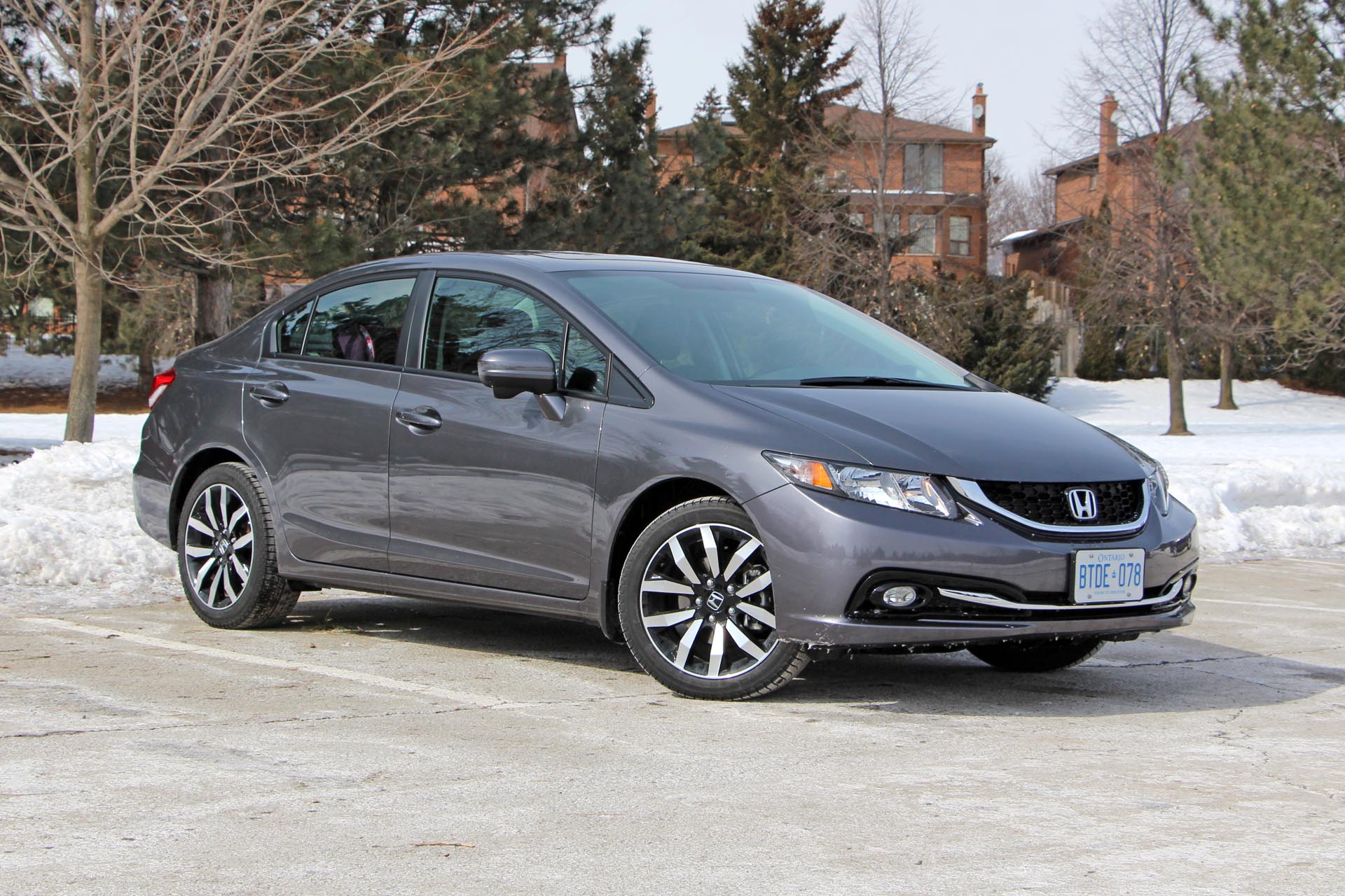 The Honda Civic is the best-selling car in Canada for a reason. Well, several reasons: it's affordable, well made and easy to drive. The current generation's rear headrests do reduce rear visibility somewhat, but its stellar road manners make this an easy recommendation. Though many shoppers have flocked to SUVs and crossovers for the taller ride height and ground clearance, the Civic's low centre of gravity means that it feels more stable when cornering and less likely to be batted around in strong winds despite its light weight. Its popularity also means widespread availability in the used market if you're shopping on a budget.