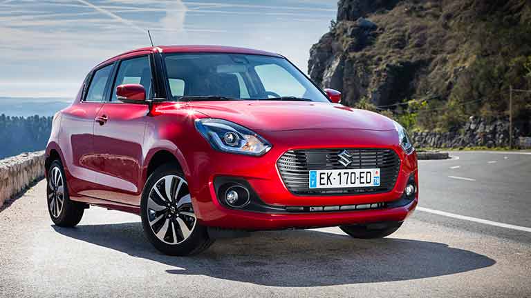 vedere din fata Suzuki Swift