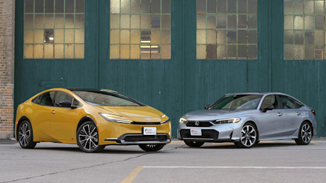 Editorial 2025 honda civic hybrid v toyota prius comp ct 250722 35