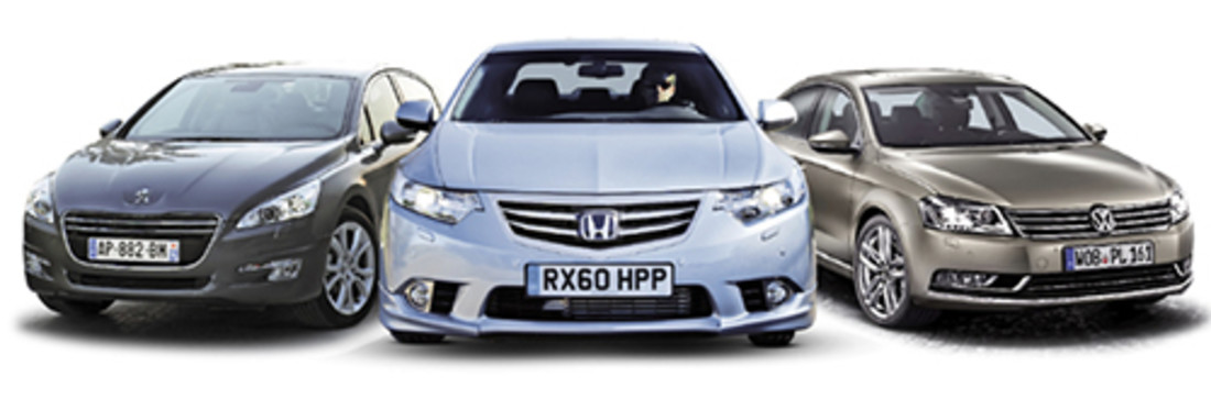 Comparativa: Honda Accord Vs. Peugeot 508 Vs. VW Passat – Guerra entre pesos pesados